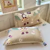 Nueva Funda de Almohada Estampada de Algodón Puro para Primavera y Verano, Funda de Almohada Individual, Pieza Única