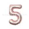 Balão de Filme de Alumínio Digital Novo de 18 polegadas Transfronteiriço EUA 0-9 Dourado e Prata Ouro Rosa Suprimentos de Decoração para Festa de Aniversário