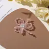Luxo leve, sensação de alta qualidade, contas de cristal incrustadas, flor, brincos de tarraxa DIY, acessórios de cabelo, clipe lateral, flor de sapato, broche, acessórios de vestuário
