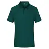 Camiseta Polo Rosa de Manga Corta Uniforme de Trabajo con Logo Impreso, Color Sólido, Talla Grande, Uniforme de Clase Estudiantil, Top para Maestro de Jardín de Infancia