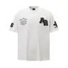 Camiseta de Manga Corta de Terciopelo Bordado Oversize Estilo Americano para Mujer, Diseño Holgado, Top de Nicho Resistente para Pareja