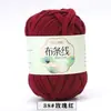 Línea de hilo de tela al por mayor de fábrica Hyun-A con gancho hecho a mano material DIY bolsa línea de tela de color al por mayor en stock