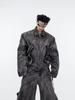 Hong Kong Estilo Trendy Masculino Verão Novo 2025 Personalizado Carta Jeans Hip-Hop Ins Trendy High Street Trendy Calças