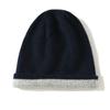 Chapéu de Cashmere Quente Espesso de Camada Dupla para Outono e Inverno Chapéu de Lã Tricotado para Homens e Mulheres Gorro Pulôver Gorro de Pompom