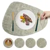 Mantel Estilo Ins Escandinavo Esterilla Aislante de Cuero Esterilla Antiescaldado Mesa de Comedor Mantel de Mesa de Gama Alta Esterilla para Tazón Esterilla para Plato de Cena Posavasos para Té