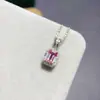 Anillo con colgante de alexandrita cultivada en laboratorio e incrustaciones de plata de ley, apertura ajustable, no se decolora