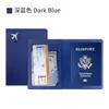 Temu Amazon Listo para Enviar Funda Porta Pasaporte de Cuero PU Bolsa de Pasaporte para Avión Clip de Pasaporte Grueso de Cuero