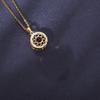 Collar de pareja con proyección de sol y luna transfronterizo para mujer, 100 idiomas te amo, colgante de corazón a corazón, cadena para clavícula