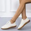 Sapatos Femininos de Exportação Transfronteiriça Tamanho Grande Primavera e Outono Europeu e Americano Novo Bico Redondo Baixo Casual Salto Baixo Tira Cruzada Sapatos Femininos