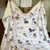 Manta de lana de cordero fresca y sencilla estilo Ins, chal cálido de invierno para una persona, manta pequeña, manta de forro polar de coral para siesta en la oficina