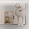 Llavero de Coche Peluche Pequeño Bola de Carbón Piernas Largas Piel Sintética de Visón Colgante de Peluche Decoración para Mochila Coreana Regalo