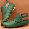 Zapatos de Mujer de Talla Grande Transfronterizos Europeos y Americanos Otoño e Invierno Casuales para Mujer Velcro Suela Plana Piel Suave Botines de Comercio Exterior Talla Grande Disponibles al por Mayor