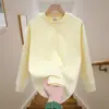 Camiseta de algodón ligera de manga larga para hombre, 280 g, adecuada para primavera y otoño, corte holgado, versátil, cuello redondo, casual, básica, top de color liso