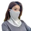 Mascarilla de Protección Solar Facial Completa para Mujeres, Mascarilla Anti-UV, Protección Facial, Mascarilla Facial, Máscara Solar para Ciclismo, Transpirable de Seda de Hielo