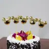 Birthday cake scene card insert love birthday cake five-pointed star PU flag decoration cake scene supplies