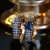 Anillos de Pareja Europeos y Americanos Transfronterizos Completamente Diamantados, Anillos Brillantes y Únicos de Lujo Ligero, Accesorios Simples Versátiles para el Día a Día