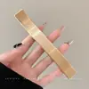 Presilha de bico de pato marrom de cachorro coreano, presilha elegante para coque torcido, presilha de cabelo volumizadora para a parte de trás da cabeça, acessório de cabelo de alta qualidade