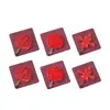 Gancho festivo vermelho com caractere "Fu" e adesivo forte, sem necessidade de furar, gancho de porta resistente montado na parede sem deixar marcas, gancho de nó chinês