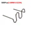 100/500 PIEZAS Grapas Calientes Para Soldador de Plástico Máquina de Reparación de Plástico Automotriz Cable de Soldadura Máquina de Soldadura para Reparación de Parachoques de Coche
