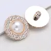 Botones Plásticos Electroplateados al por Mayor para Abrigos de Peluche y Camisas de Mujer, Botones Redondos de Perla Diamantada de Alta Gama Estilo Pequeño Fragancia