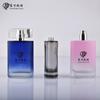 Botella de Perfume Ovalada Plana de 80 ml en Stock del Fabricante, Botella de Perfume de Vidrio Transparente con Atomizador de Gama Alta, Botella de Vidrio de Cierre a Presión