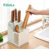 Soporte para Cuchillos de Cocina Combinado con Jaula para Palillos Caja Única Doble Uso Suministros de Cocina para el Hogar Estante de Almacenamiento para Cuchillos y Palillos Estante de Almacenamiento
