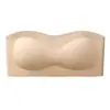 Sujetador strapless de talla transfronteriza para mujer, antideslizante, push-up, para bustos pequeños, sin tirantes, sujetador invisible