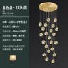 Lâmpada de Escada Gypsophila Lustre Longo Duplicador Rotativo Moderno Simples Luz de Luxo Villa Loft Apartamento Lustre de Sala de Estar