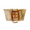 Bolsa de Rattan Tecida Estilo Francês Feminina 2023 Nova Moda Retrô Bolsa de Ombro Tecida Bolsa Tote de Grande Capacidade Bolsa de Palha Tecida Portátil