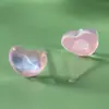 Perforación de Oreja Resina Aretes Pequeños y Pinzas para Oreja, Corazones Dulces y Femeninos, Aretes de Corazón Súper Brillantes y Coloridos, Aretes que No Necesitan Quitarse al Dormir