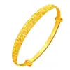 Pulsera brazalete de tubo plano dorado de galvanoplastia al vacío pulsera de estrella perfecta armonía canruo estrella coche flor pulsera estrellada