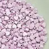 Cuentas Espaciadoras en Forma de Corazón, Accesorios de Aleación Pintados de Colores, Accesorios para Joyería, Materiales para Cadena de Teléfono DIY, Cuentas Sueltas Lindas