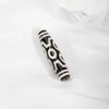 Preto e Branco Tibetano Dzi de Alto Óleo Quatro Nove Olhos Ágata Dzi Multi-Totem DIY Brincadeira Cultural Cordão de Mão Acessórios para Colar Atacado