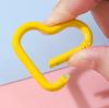 Aleación de Color Pintura Horneada Corazón Melocotón Corazón Mosquetón Hebilla de Seguridad Candado Llavero DIY Accesorios Mochila Gancho Pequeño