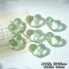 Al por mayor 15x21 mm Corazón de Vidrio Forma de Corazón Agujero Vertical Cristal Imitación Corazón de Durazno Materiales para Pulsera Collar Hecho a Mano DIY