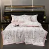 Nuevo Estilo Colcha de Verano de Tencel Lavado Juego de Cuatro Piezas, Colcha de Verano de Seda Fresca, Colcha de Aire Acondicionado, Colcha Fina de Regalo de Verano, Dropshipping