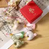 Colgante de Sachet Perfumado Conejo de Brocado Canción del Festival de Mediados de Otoño, Sachet Perfumado Bolsa de la Suerte de Paz y Salud, Decoración Colgante para Coche y Bolsa