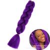 Xuchang Peruca Acessórios de Cabelo Seda de Alta Temperatura Trança Grande Africana Jumbobraid Fibra Química Colorida Montagem Mista Venda Quente Dreadlocks