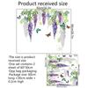 MS004-YW wisteria flor borboleta adesivos de parede sala de estar quarto criativo adesivos de parede decorativos autoadesivos de parede