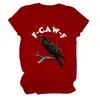 Amazon Ebay Sitio Independiente Moda Única Camiseta de Mujer F-Caw-F Cuello Redondo Manga Corta Camiseta Base