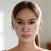 Máscara Facial em V para Mulheres, Faixa Facial para Levantar e Firmar Linhas de Expressão, Máscara de Dormir Elástica Respirável Firmadora