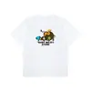 Camiseta de manga corta de la marca japonesa de moda BAPE, peso pesado de verano 240g algodón puro, camuflaje de cabeza de mono, tiburón mono, venta al por mayor transfronteriza