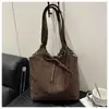Bolsa Tote Reversível de Ombro Único para Passeios, Bolsa de Mão Estilosa para o Trabalho, Estilo Ins 2025, Grande Capacidade, Estilo Coreano para o Trabalho