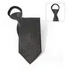 Corbata de Nuevo Estilo para Hombre de 8 cm Fácil de Usar, Corbata Perezosa de Rayas Rojas de Alta Gama, Diseño Personalizado Disponible, No Necesita Atar
