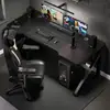 Escritorio de computadora, escritorio para juegos en casa, puede albergar una torre de computadora, escritorio para dormitorio, escritorio de escritura, escritorio de oficina, simple para viviendas de alquiler