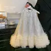 Blue Town Verano 2026 Nuevo Vestido Falda de Lujo Ligero de Alta Gama para Niñas, Vestido de Malla