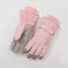 Guantes de Esquí de Invierno para Mujer, Engrosados, Cálidos y de Terciopelo, a Prueba de Frío y Viento para Vehículos Eléctricos del Noreste, Impermeables con Pantalla Táctil, Guantes para Ciclismo