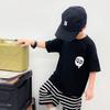 Camiseta de Manga Corta de Algodón Puro para Niños y Niñas Verano 2026 Nuevo Estilo Tallas Pequeñas y Medianas para Niños Manga Corta Bebé Dibujos Animados Top para Niños Camiseta