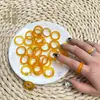 Anel de Ágata Brasileira Natural Anel Anel de Corrida Portátil 6mm Anel de Calcedônia Jade Anel de Par Fornecimento de Bem-Estar de Transmissão ao Vivo