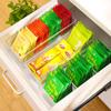 Caja de Almacenamiento para Bolsas de Té con Leche y Café con Compartimentos, a Prueba de Polvo, Apilable, Caja de Almacenamiento para Despensa, Caja de Almacenamiento Transparente de Acrílico